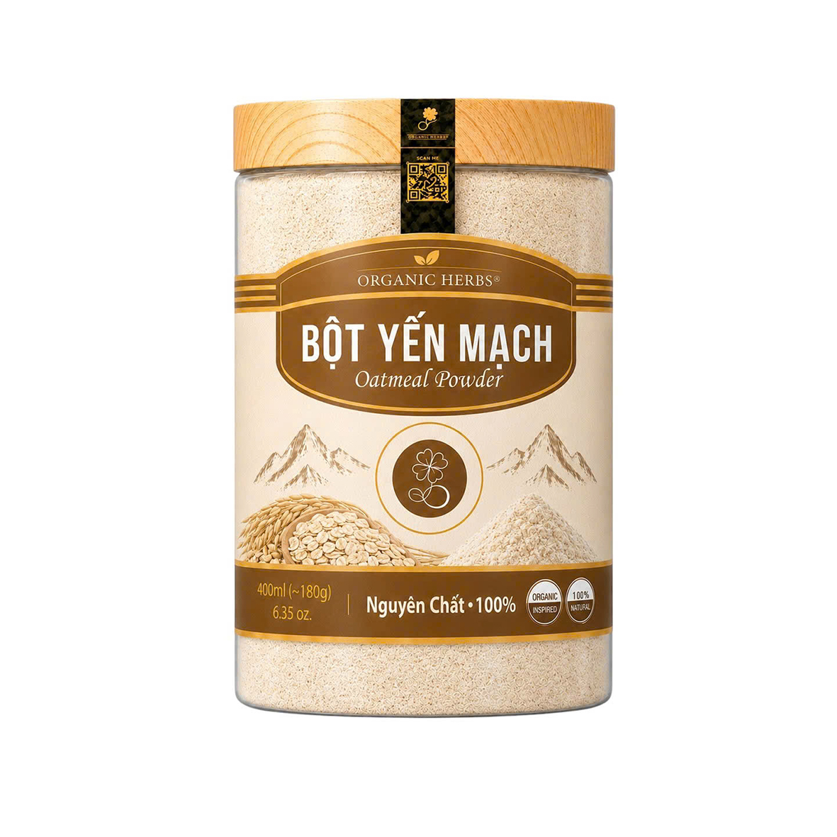Organic Herbs Bột Yến Mạch | Oat Powder